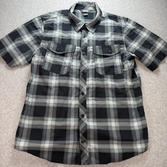 Mens Large Outdoor Research Jinx‎ SS Shirt button plaid - Picture 1 of 8